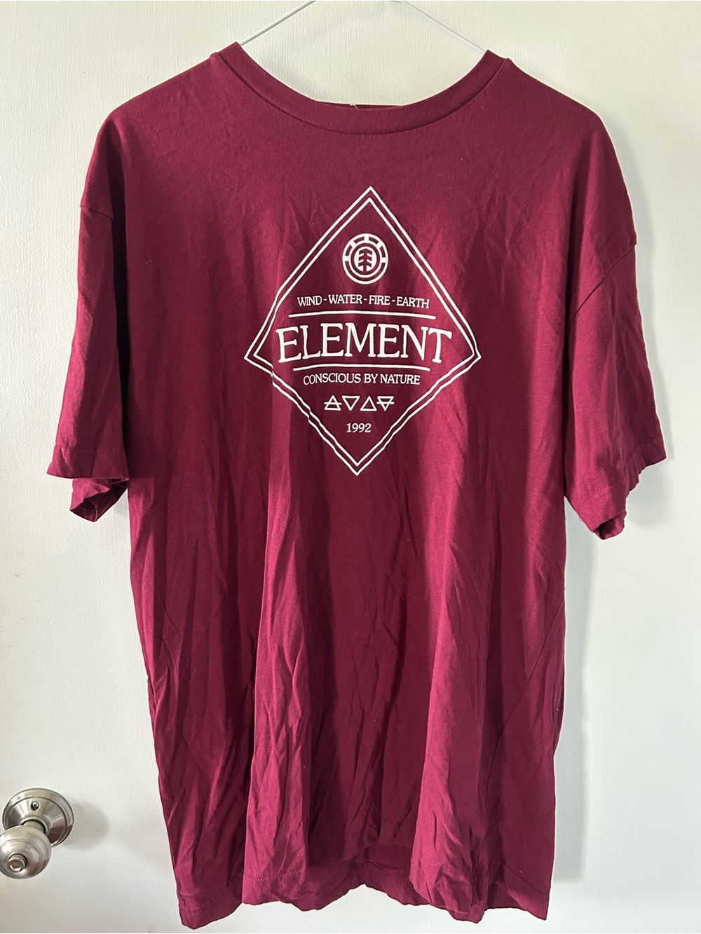 Element Maroon Short Sleeve Graphic Tee